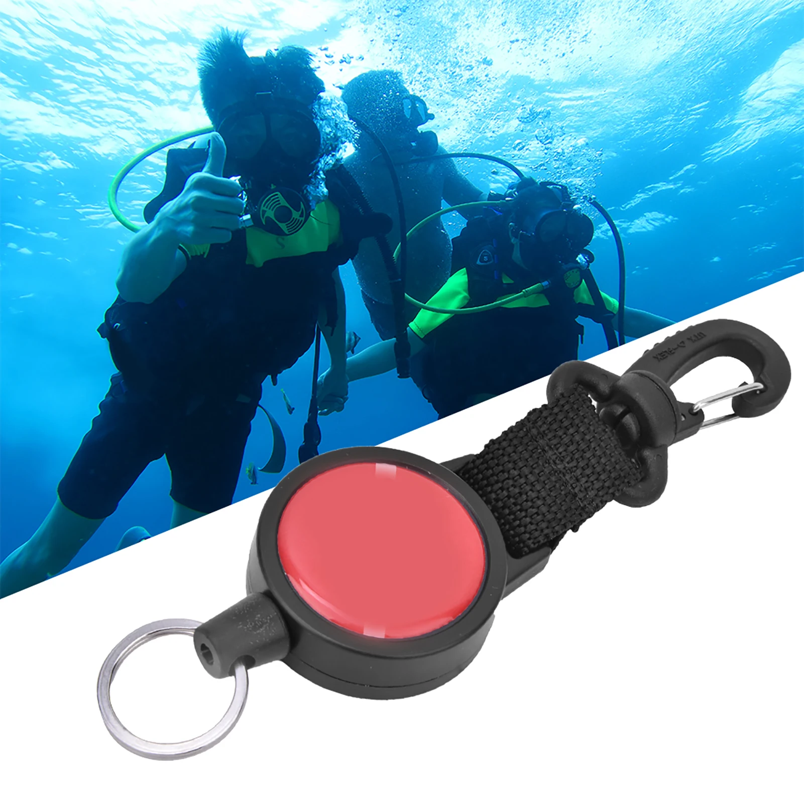 Dive Accessory Stainless Steel Diving Stretchable Hanging Hook Quick Release Buckle Dive Accessory Diving Hanging Buckle