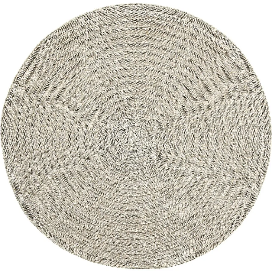 120 قطعة من المفارش المركزية المستديرة باللون البني الداكن لغرفة الطعام وغرفة المعيشة وطاولات المطبخ المقاومة للحرارة #1