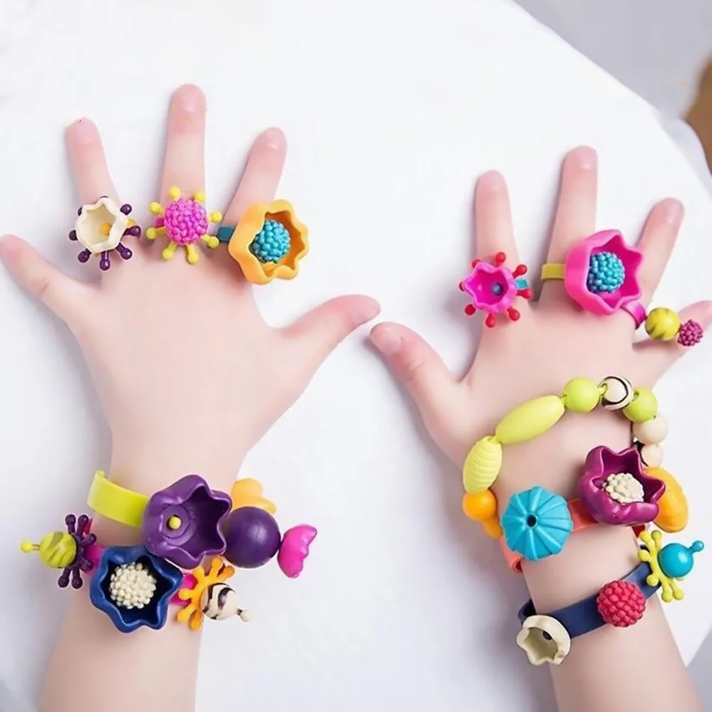 Colorful Jewelry Making Kit For Girls Insteresting DIY Jewelry Craft Toy For Boy Girl Children Kid