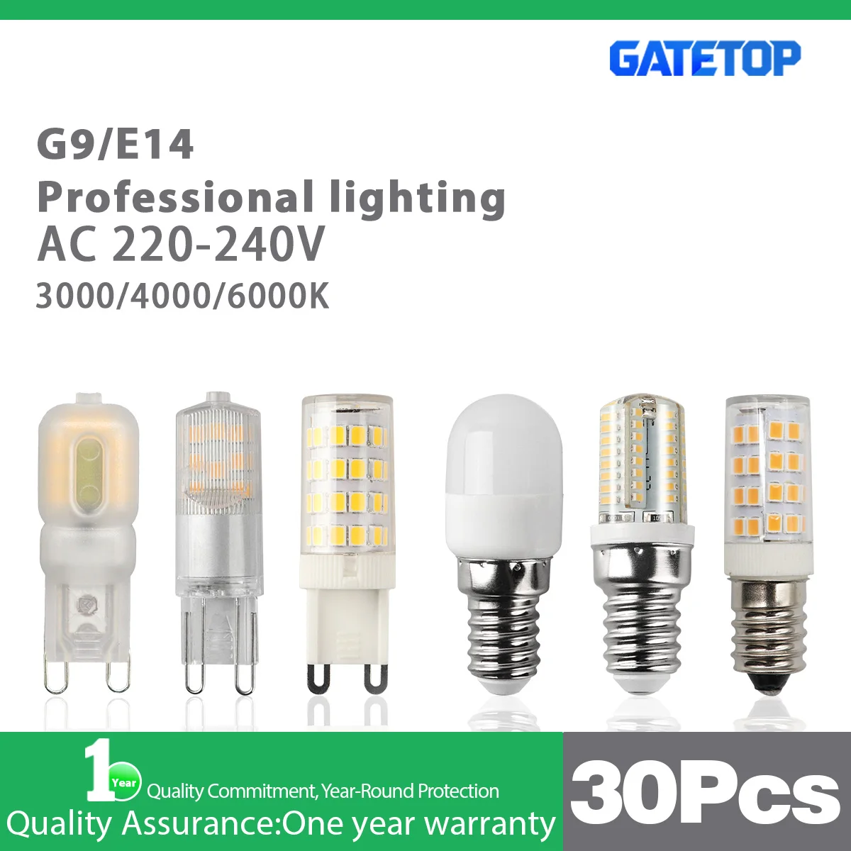 

30 шт. G9 E14 Светодиодная лампа 2 Вт 3 Вт 4 Вт 220 В 240 В E14 Светодиодная кукурузная лампа SMD 2835 Светодиодная лампа G9 Замена галогенной лампы 40 Вт для домашнего использования