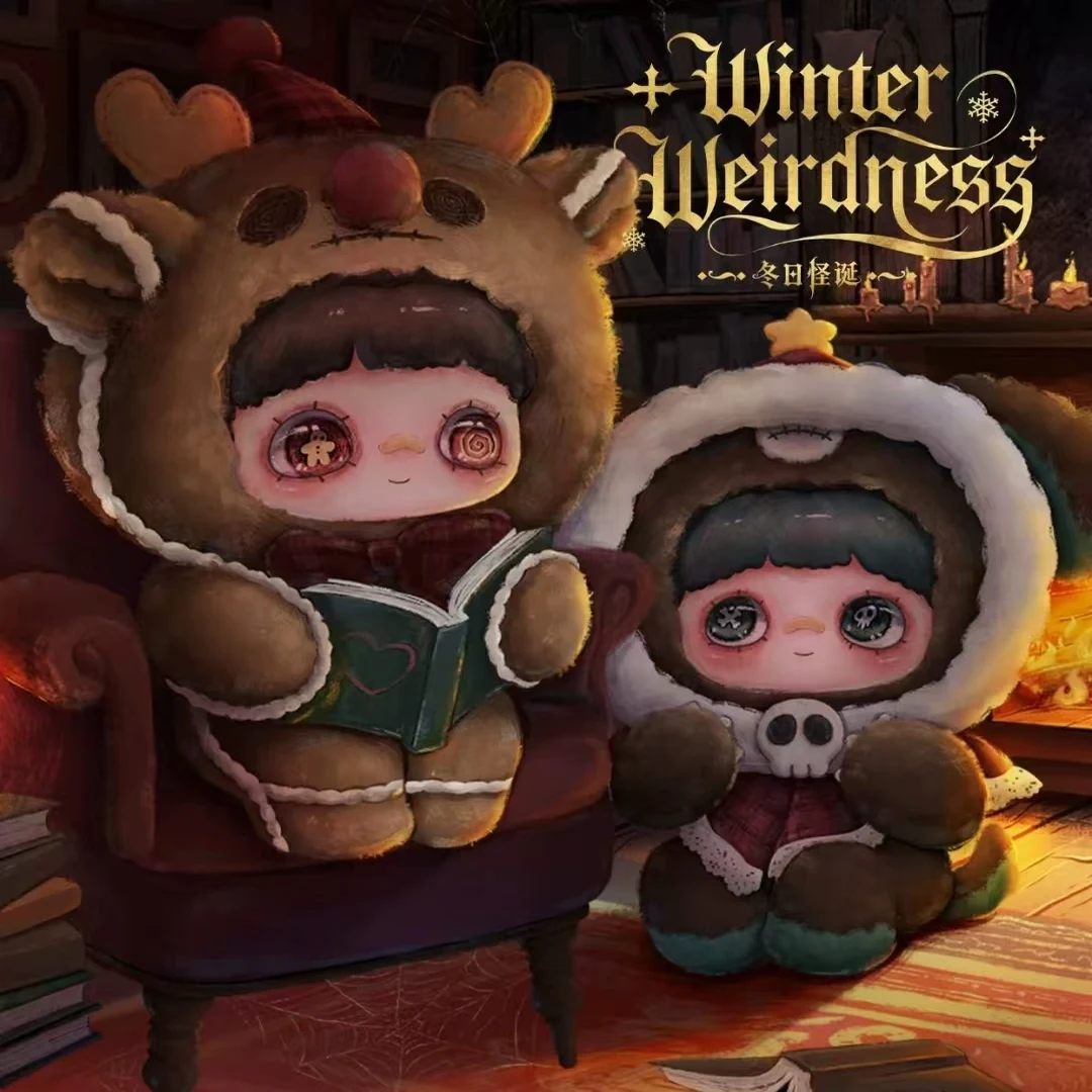 

Meimei зимняя странная серия слепая коробка милая кукла плюшевая кукла сумка подвесное украшение для девочек рождественские подарки новый продукт на складе