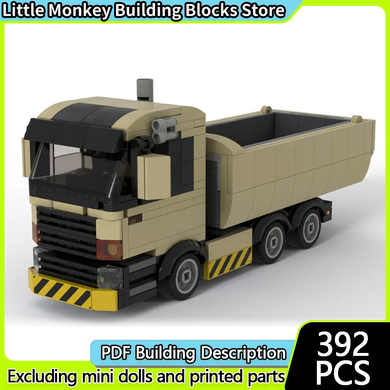 City Car Model MOC Building Bricks Classic City Dump Truck Modular Technology Children Holiday Gifts Assemble Toys Suit