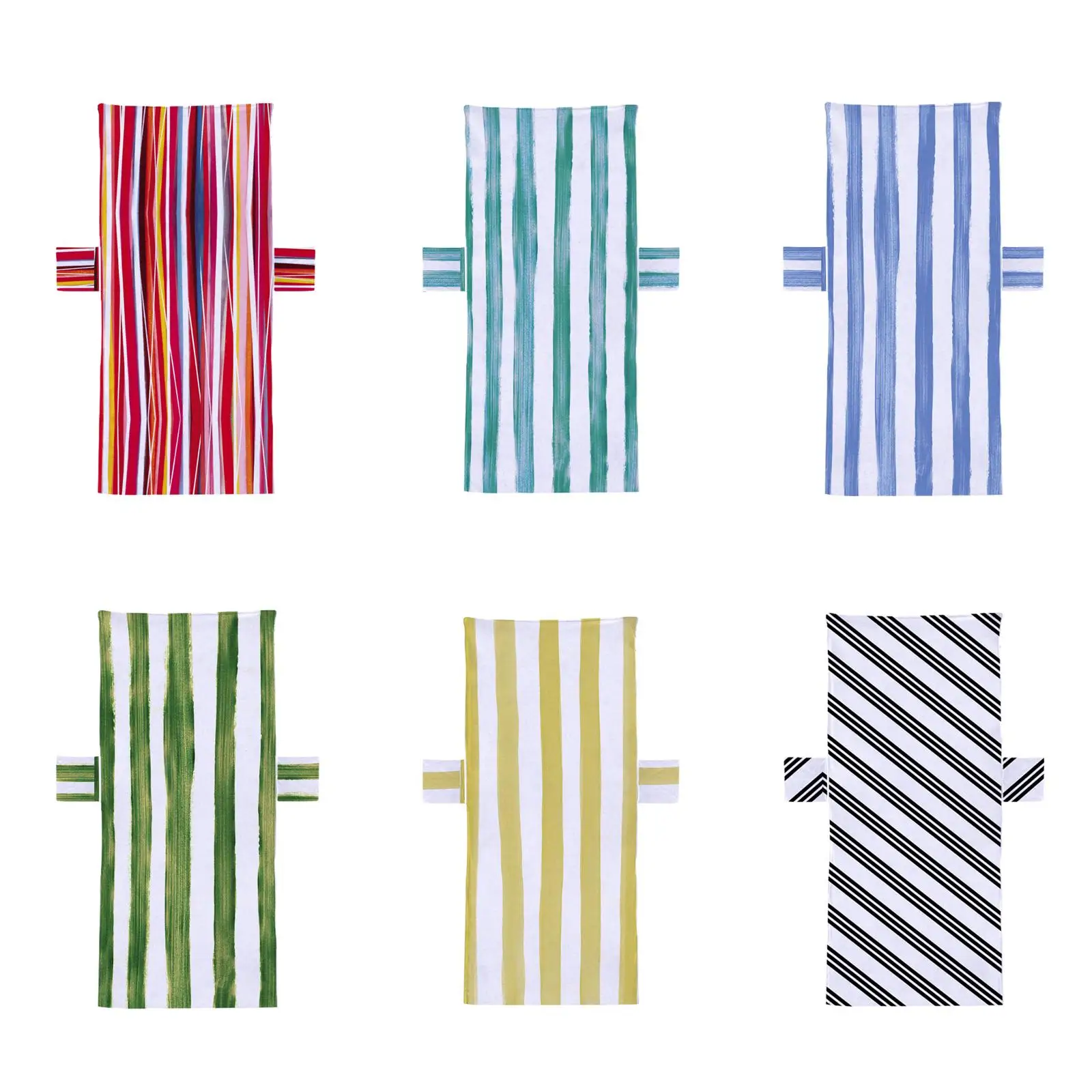 غطاء كرسي الشاطئ، منشفة استرخاء محمولة، غطاء صالة تشيس عملي مع جيوب جانبية لحمام السباحة الصيفي والحديقة المائية