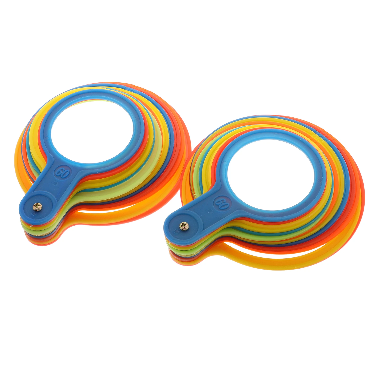 

2pcs Fruit Grading Circle Diameter Measuring Tool Plastic Gauge Rings Scale Citrus Sizing Instruments Tomato Orange