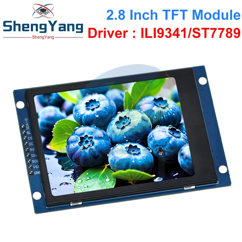 SPI TFT LCD 직렬 포트 모듈, PCB 어댑터 포함, 마이크로 SD ILI9341, ST7789V, 아두이노용 LED 디스플레이, 2.8 인치, 240x320, 2.8 인치, 5V, 3.3V