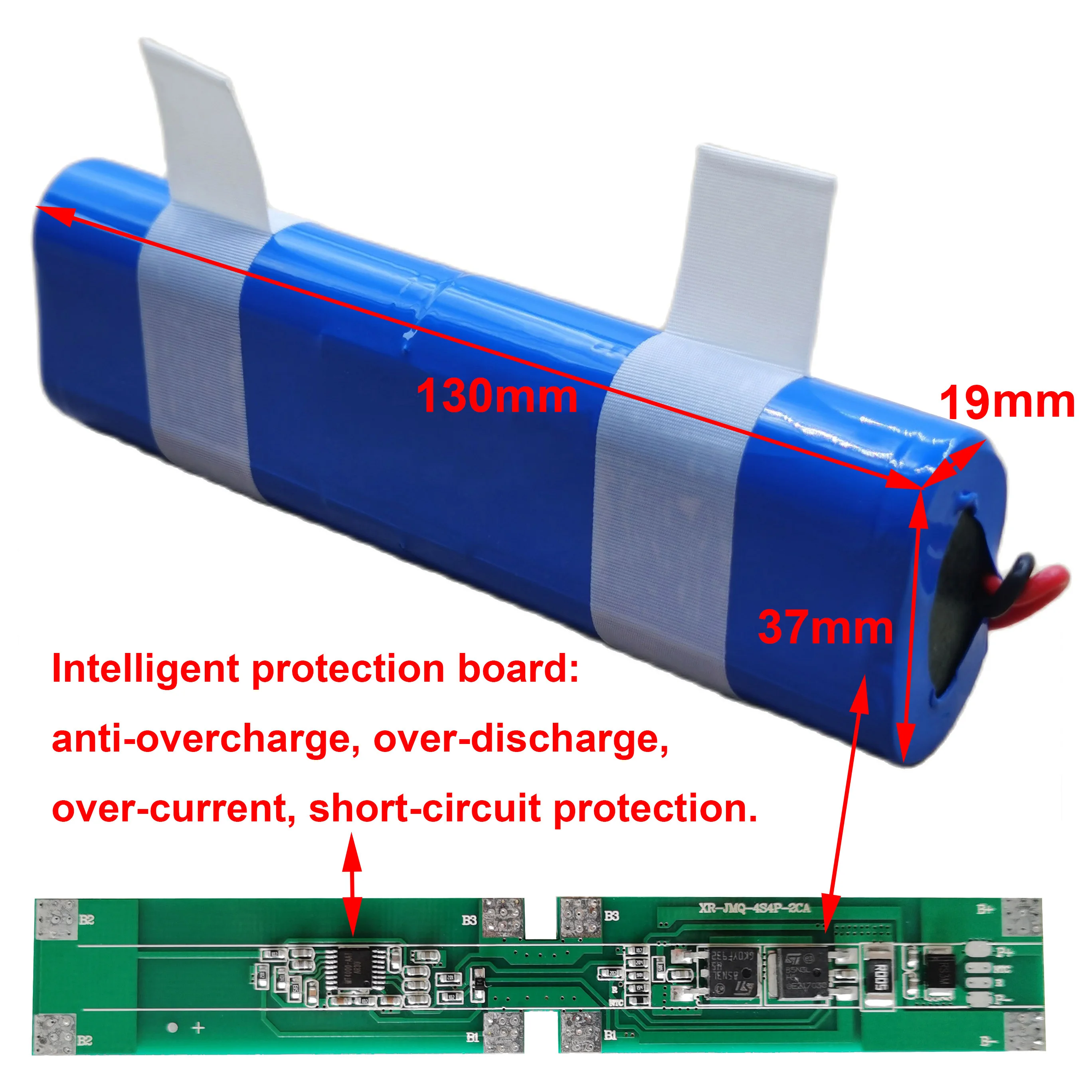 14.4V 14.8V 3500mAh 2600mAh 18650 Li-Ion Rechargeable Battery Pack For Ilife Sweeping and Mopping Robot V50 V55 V8s V3s Pro V5s