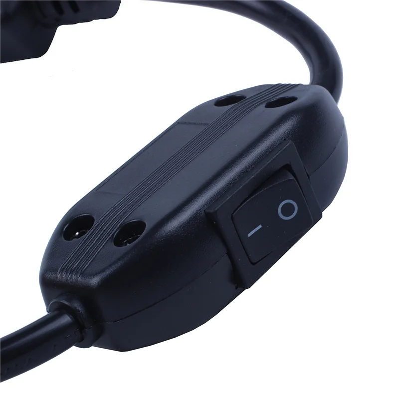 5 специальных кабелей питания для ИБП PDU, IEC 320 C14–C13 с переключателем включения/выключения, 30 см, черный