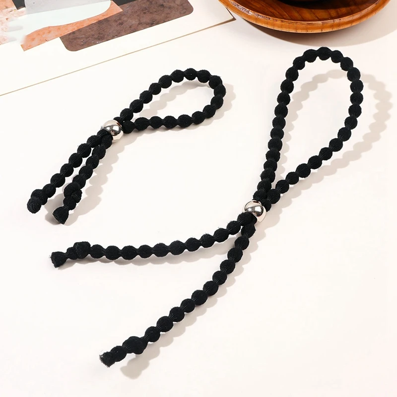 20Pcs Adjustable Long Hair Ties For Curly Hair For Women Natrual Curly Hair/Thick Hair/Kinky Hair Afro Puff Pnoytail