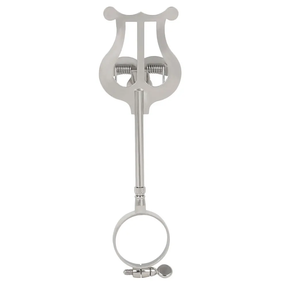 

Portable Clarinet Sheet Music Holder Iron Clamp Durable Strong Hold Lightweight Silver Guitar Accessories Clarinet Score Clip