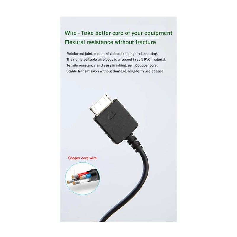 WMC-NW20MU USB Cable Charging Cable For Sony MP3 MP4 Walkman NW NWZ Type (1.25M)