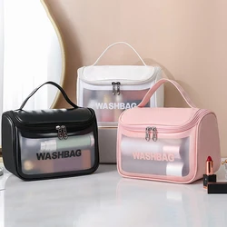 Ins Style Multifunctional Cosmetic Bag for Women Wash Bag Portable Waterproof Swimming Bag Home Travel Storage Bag Case