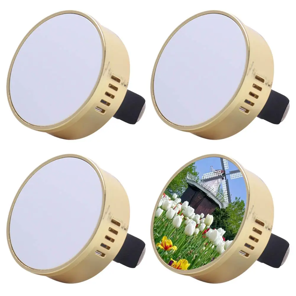 

1pc Sublimation Blank Car Air Freshener Eliminates Odors Conditioning Outlet Heat Transfer Accessories for High-end Car Aromathe
