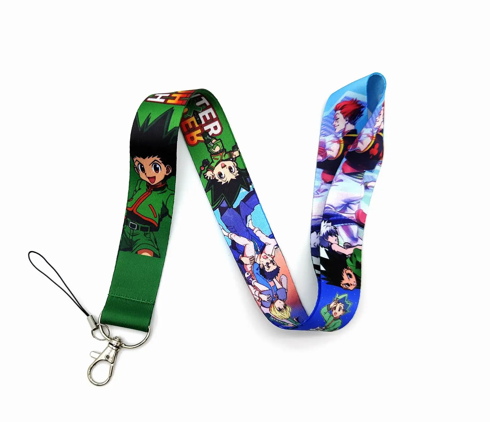 Caroon Hunter X Hunter Lanyards Card Set Anime Figure Printing Badge Neck E Key Rings  Neck Straps Accessories Gift for Boy Girl