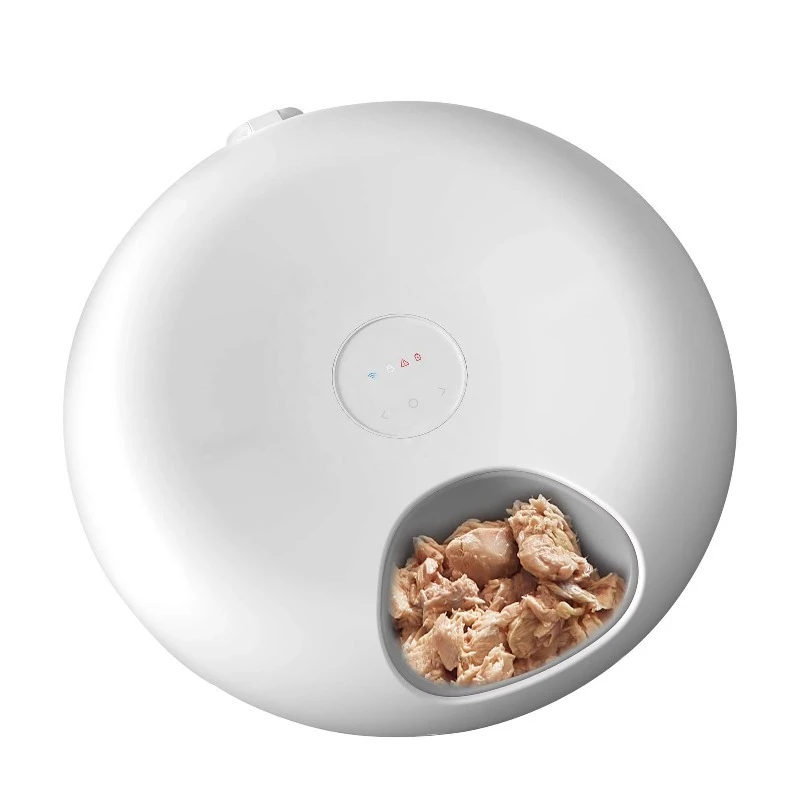 

Smart Light Emitting Diode Screen Pet Bowl Feeder Eco Friendly 6 Meals Waterproof Cat Small Animal Food Dispenser
