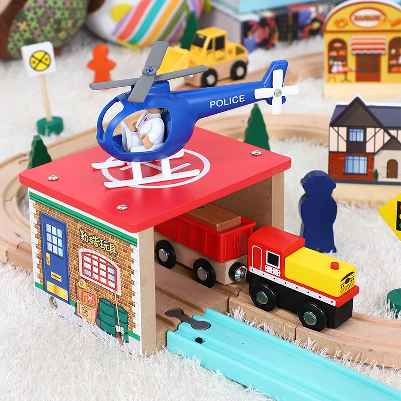 Ring Track Transport Zug Tarmac Set Kinder Schienenauto Spielzeug kompatibel mit Holzeisenbahn 1:64 über drei Jahre alt Pd04