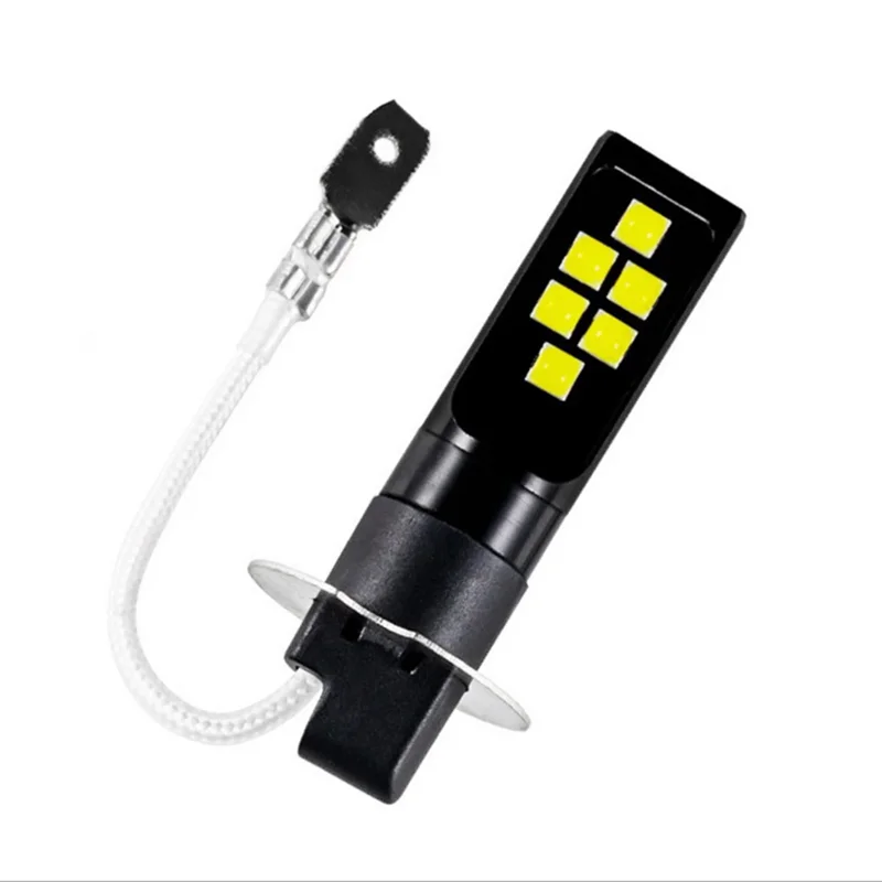 2 H3 LED headlights, car fog light bulbs, automatic driving driving lights 12000LM 80W 12V 24V, golden yellow light