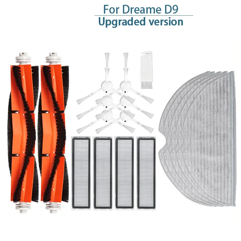 For Dreame Bot D9 MAX D9 Accessories Dreame L10 Pro Robot Vacuum cleaner Hepa Filter Main Brush Mop  Replacement Spare Parts