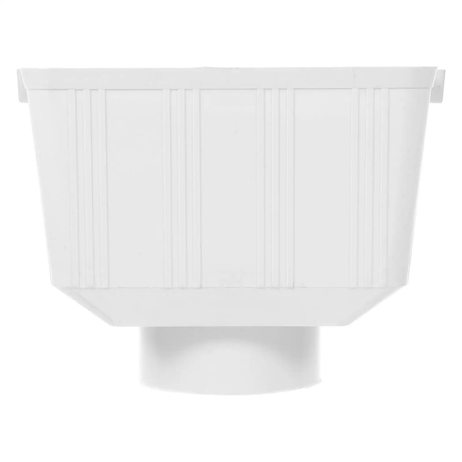 Rainwater Drainage Connector Bucket Downspout Diverter Drainpipe White Gutter Adapter