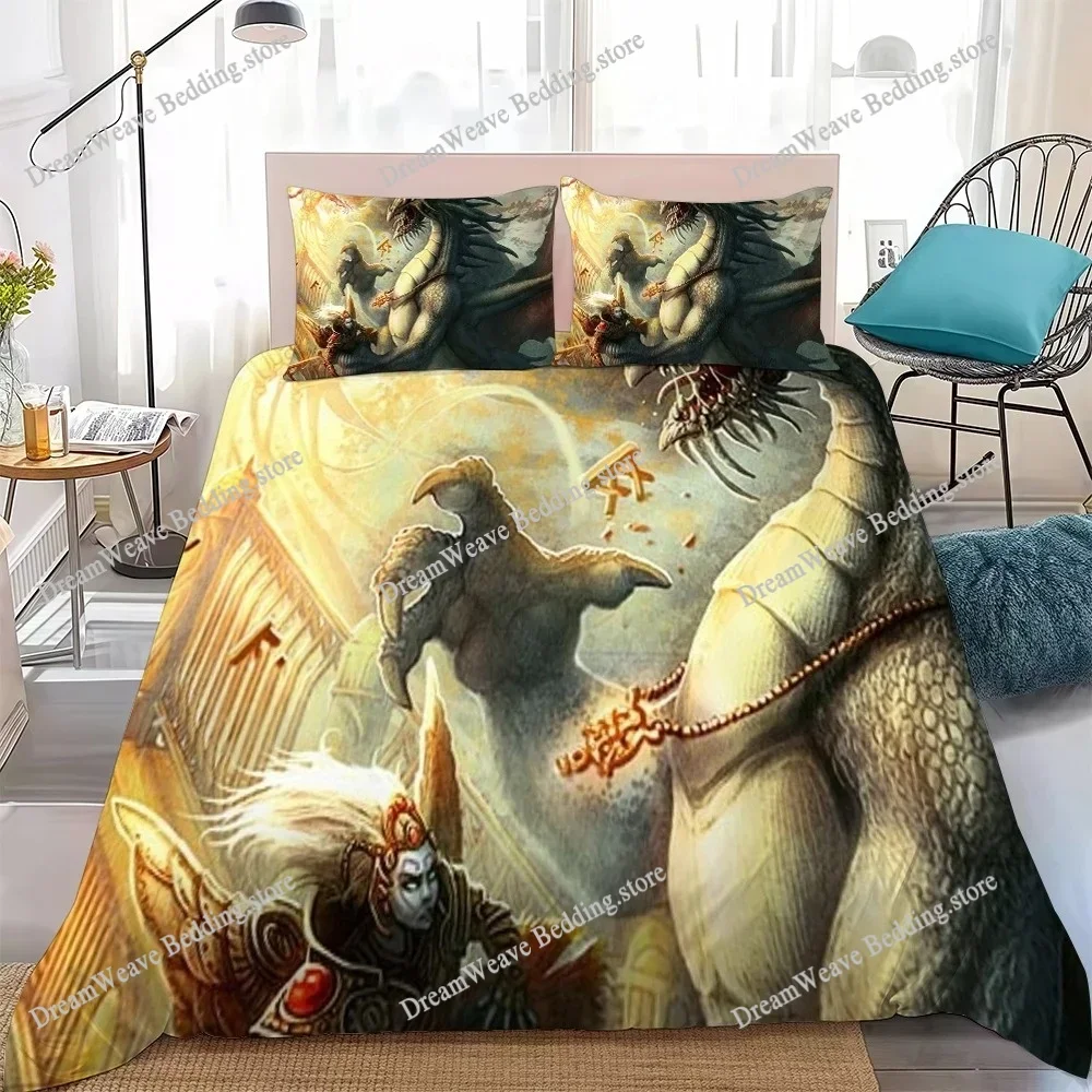 D-Dungeons D-Dragons Duvet Cover Set Home Style Bedding Soft Laundry Cotton Bed Student Dormitory GiftFQH