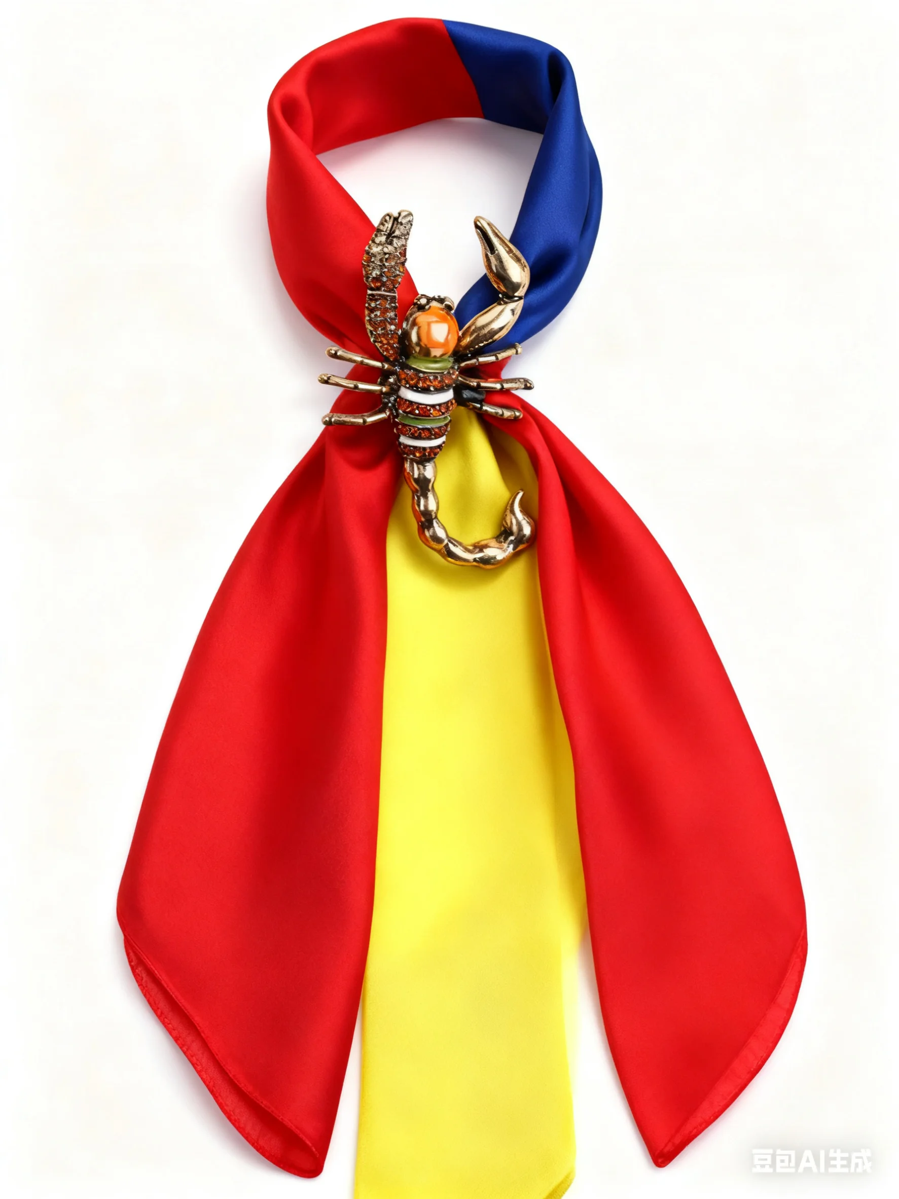 Y2k gótico escorpião cachecol fivela aparar xale clipe hijab broche pino acessório de moda unisex elegante acessório na moda