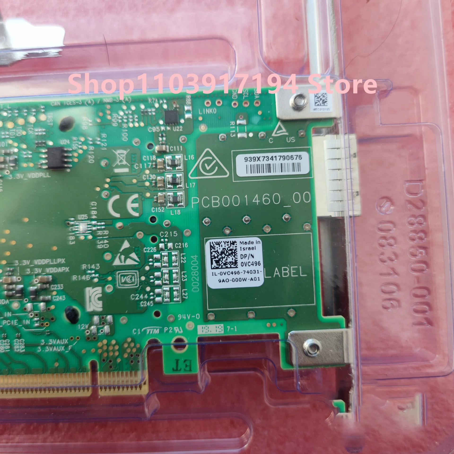 การ์ด IB 100Gb MCX555A-ECAT ConnectX-5 EDR CX555A 100G