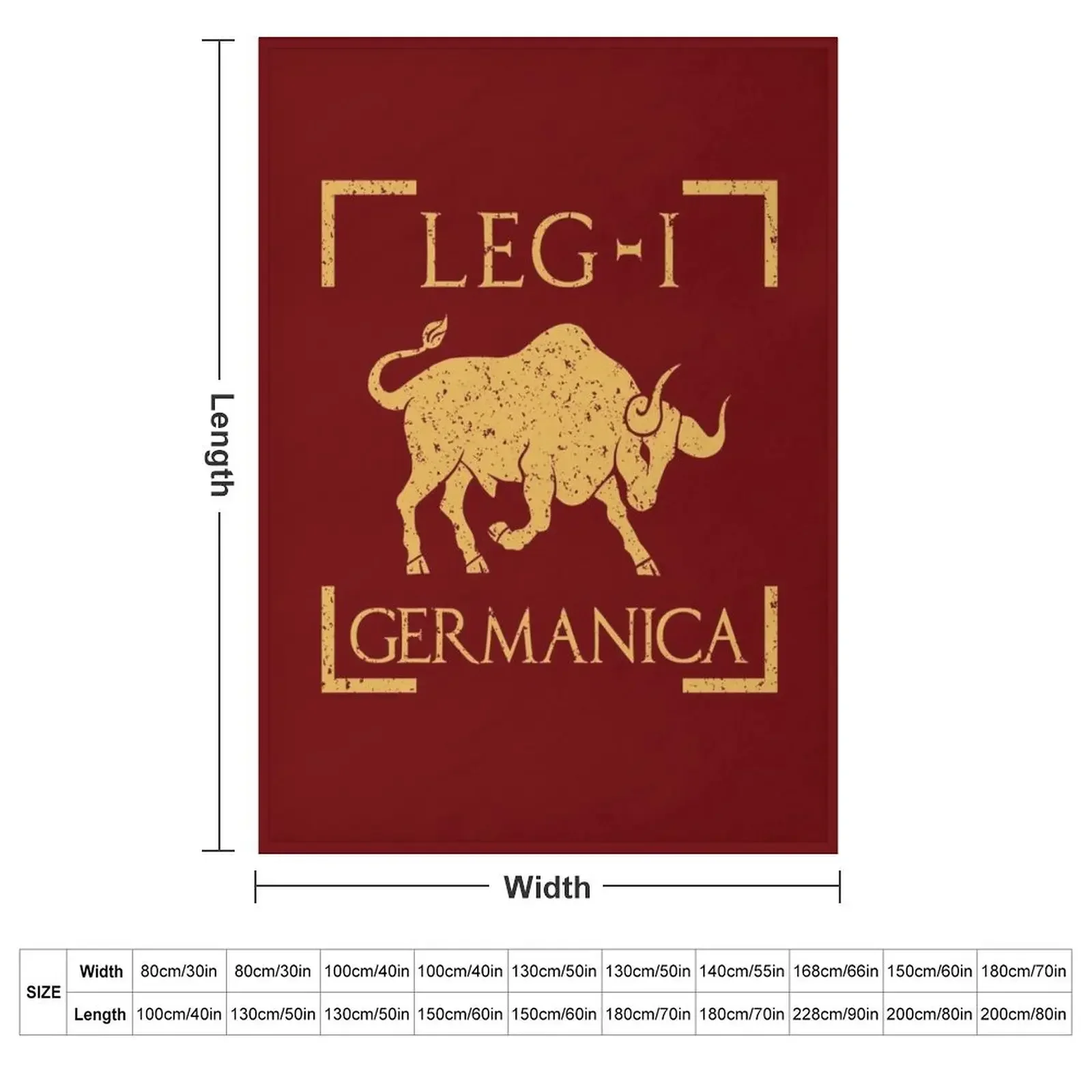 Legio I Germanica Taurus Emblem Roman Legion Throw Blanket For Decorative Sofa Designers Blankets