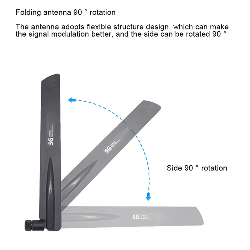 New Tech 20 Pcs 3G 4G 5G Antenna 600-6000Mhz 18Dbi Gain SMA Male For Wireless Network Card Wifi Router High Signal(C)