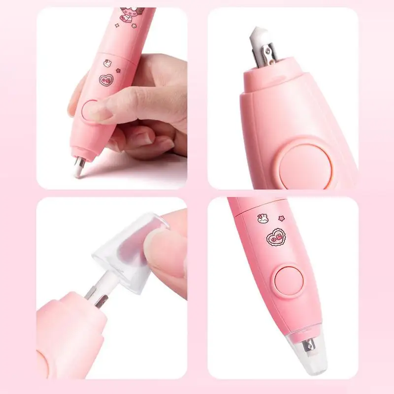 Electric Eraser Battery Operated Electric Pencil Eraser With 10 Refills Quick Erase Electric Eraser For Drawing Art Students