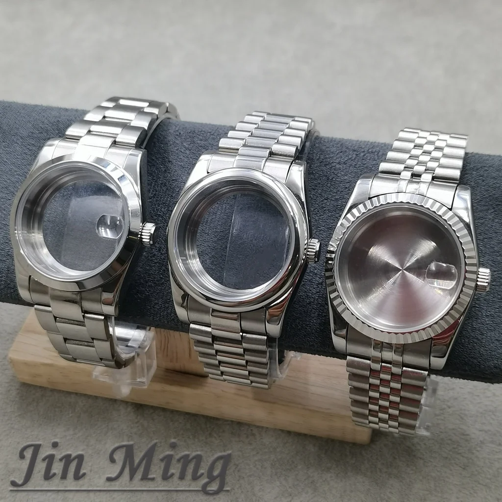 

Высокое качество 36 мм 40 мм S Crown NH35, корпус мужского часов, детали ремешка, сапфировое стекло для механизма NH34 NH35 Nh36 NH38 ETA2824 PT5000