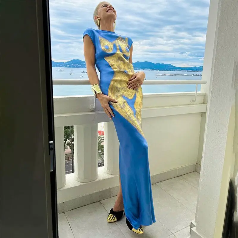 Faionable redondo ne bal feminino dr cross-border sle 2023 outono temporada fibra triacetato 00% material conent