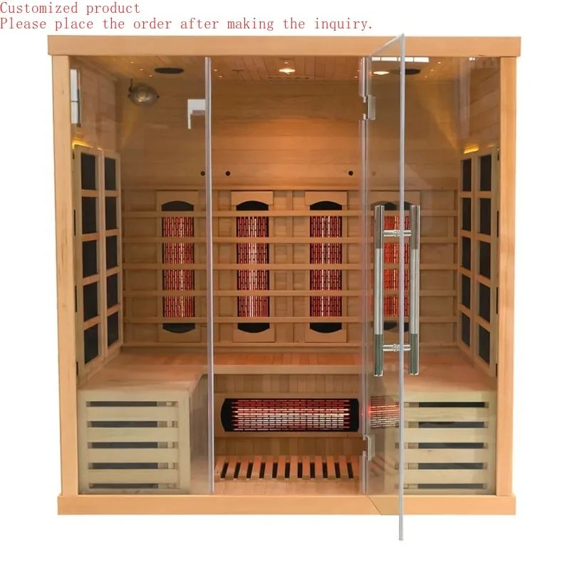 

Customization.Support Drop Shipping 4 Person Indoor Full Spectrum Ice Bath Sauna Rooms for Hot Sale