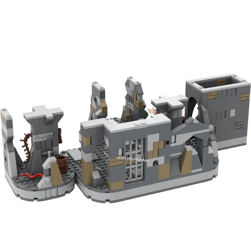 Nieuwe Beroemde Ruimtefilmscène Moc Rancor Pit En Troonzaal Diy Creatieve Ideeën Childentoy Birthdaygift Buildingblocks MOC-75326