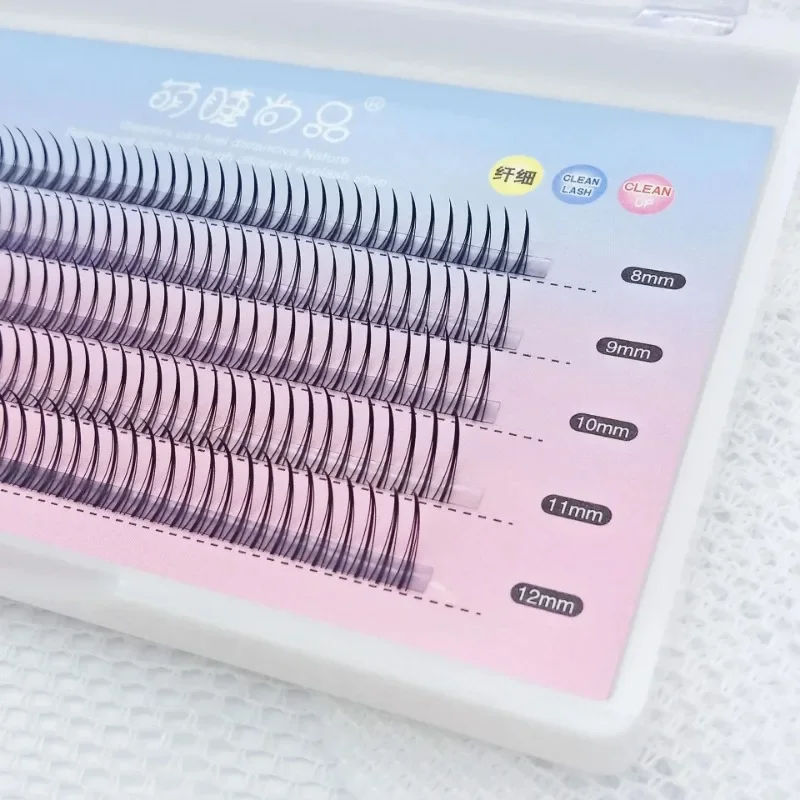 1 scatola 6-12mm visone finto singolo cluster ciglia finte per estensione ciglia volume naturale 3D strumento per il trucco degli occhi