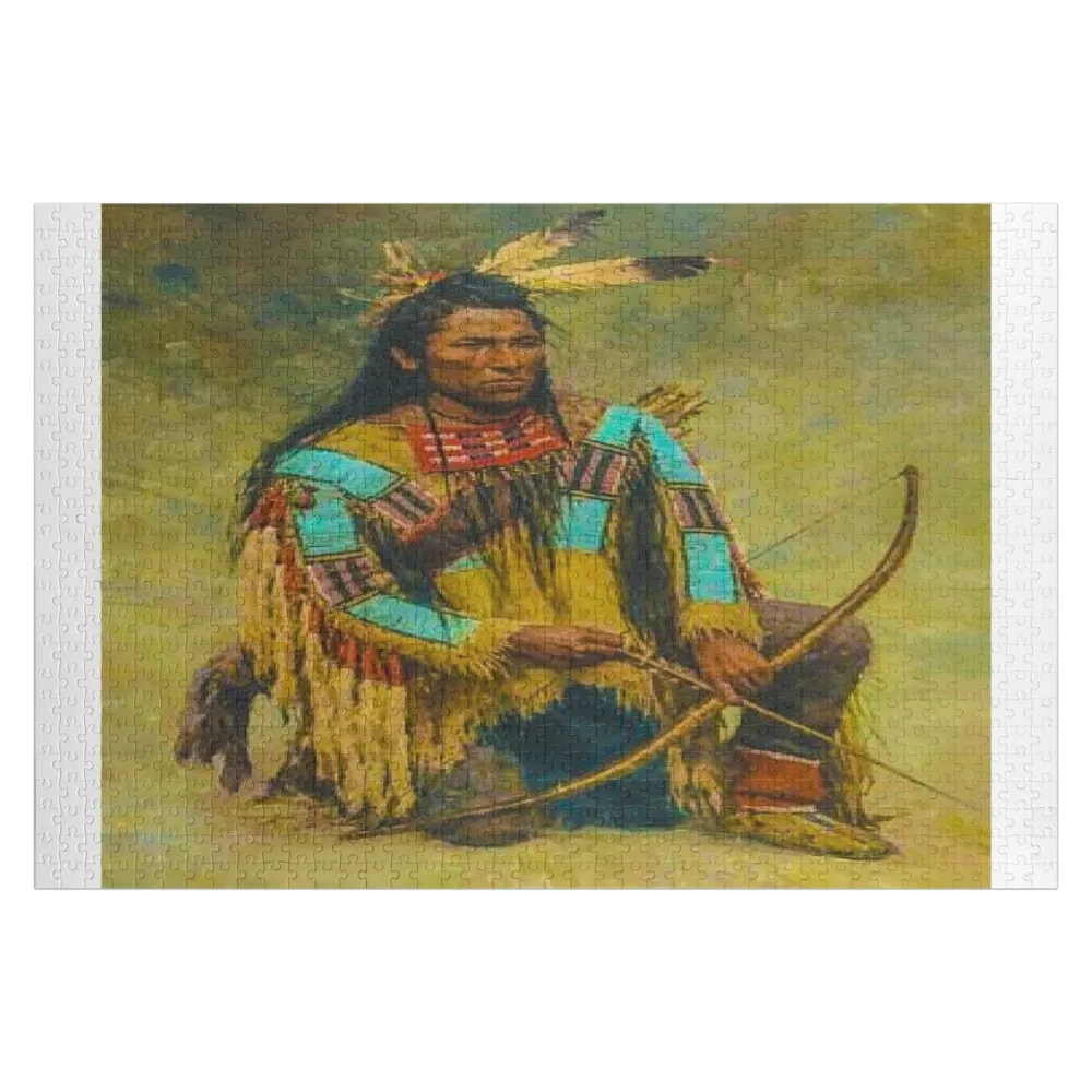 

Пазл FWC 0681 с изображением индейцев, персонализированный подарок с фотографией, индивидуальные игрушки для детей, детский пазл на заказ