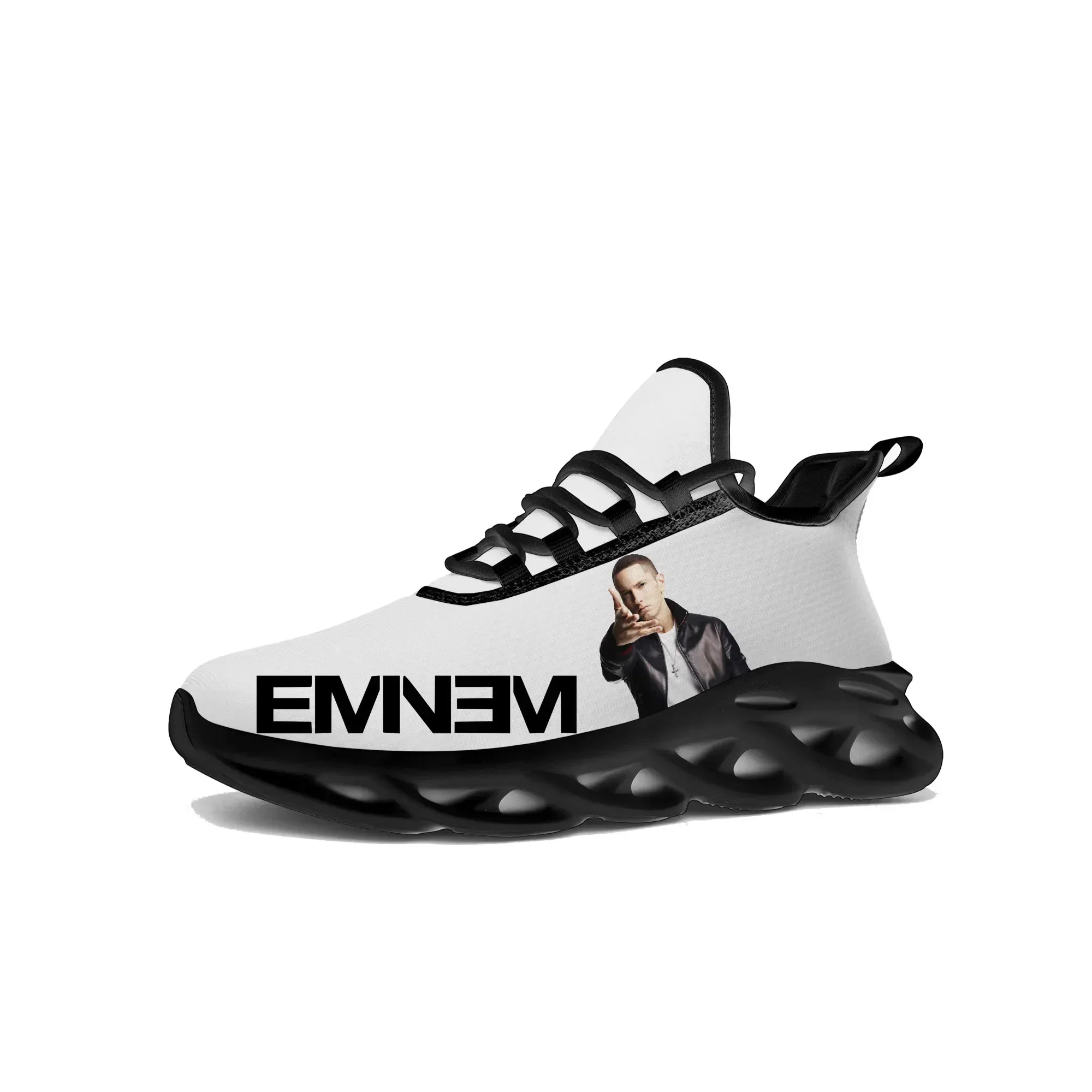 Eminem Hip Hop Rap Flats Sneakers Mens Womens Sports Running Shoes High Quality Sneaker Lace Up Mesh Footwear Tailor-made Shoe