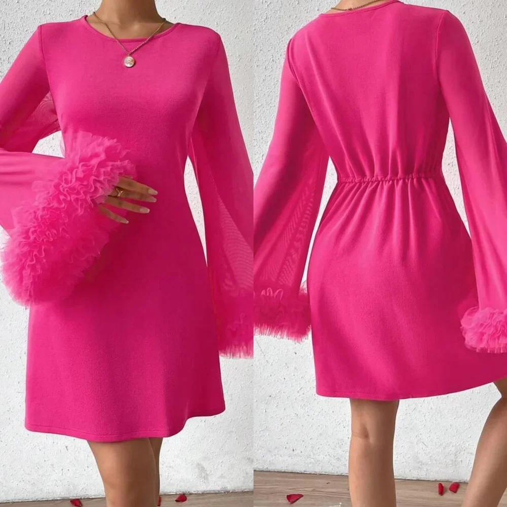 Customized  Prom Dress Saudi Arabia Fashion Jewel A-line Mini Cocktail Dresses Layered Draped Skirts Chiffon Exquisite
