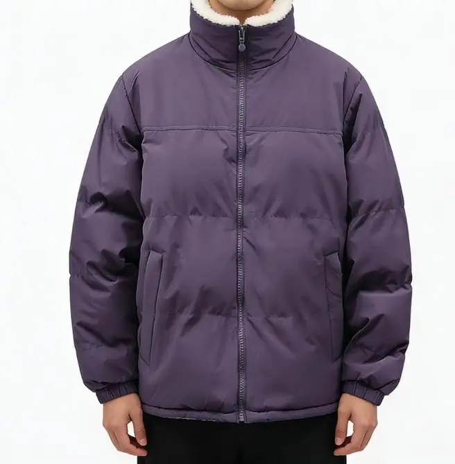 Autumn and Winter Lamb Sweater Youth Warm Outdoor Couple Double Sided Cotton Jacket Tops Men and Women