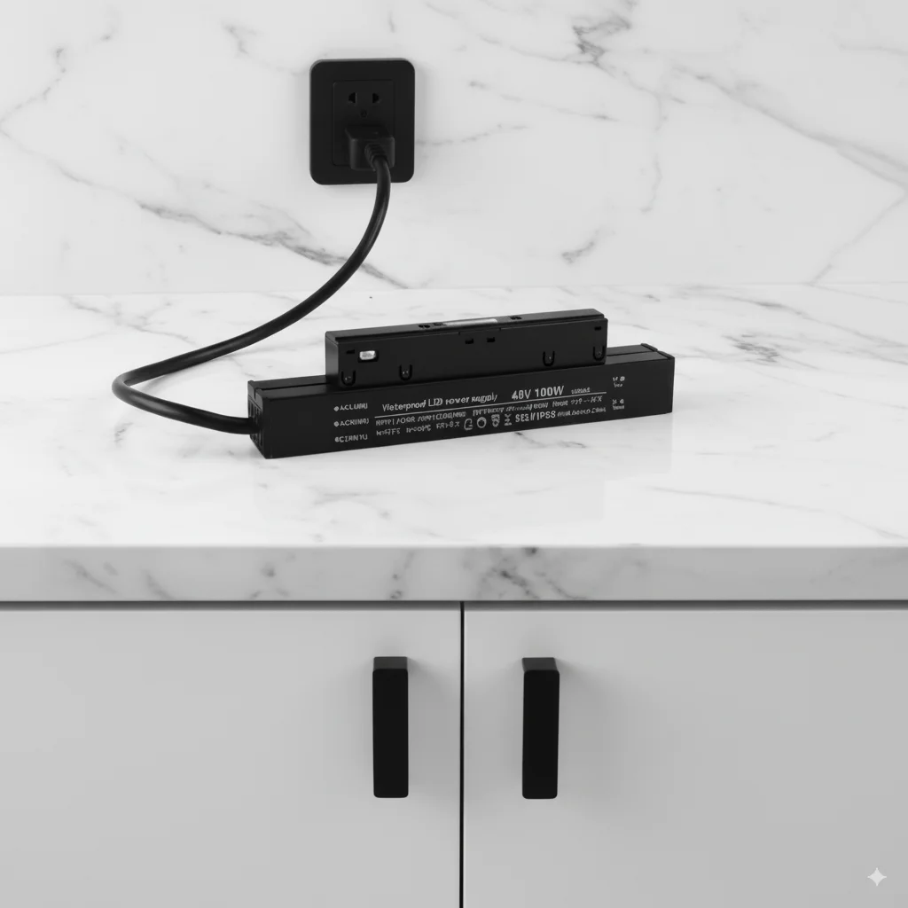 

Черный одновыходной источник питания IP66 Водонепроницаемый изоляционный светильник