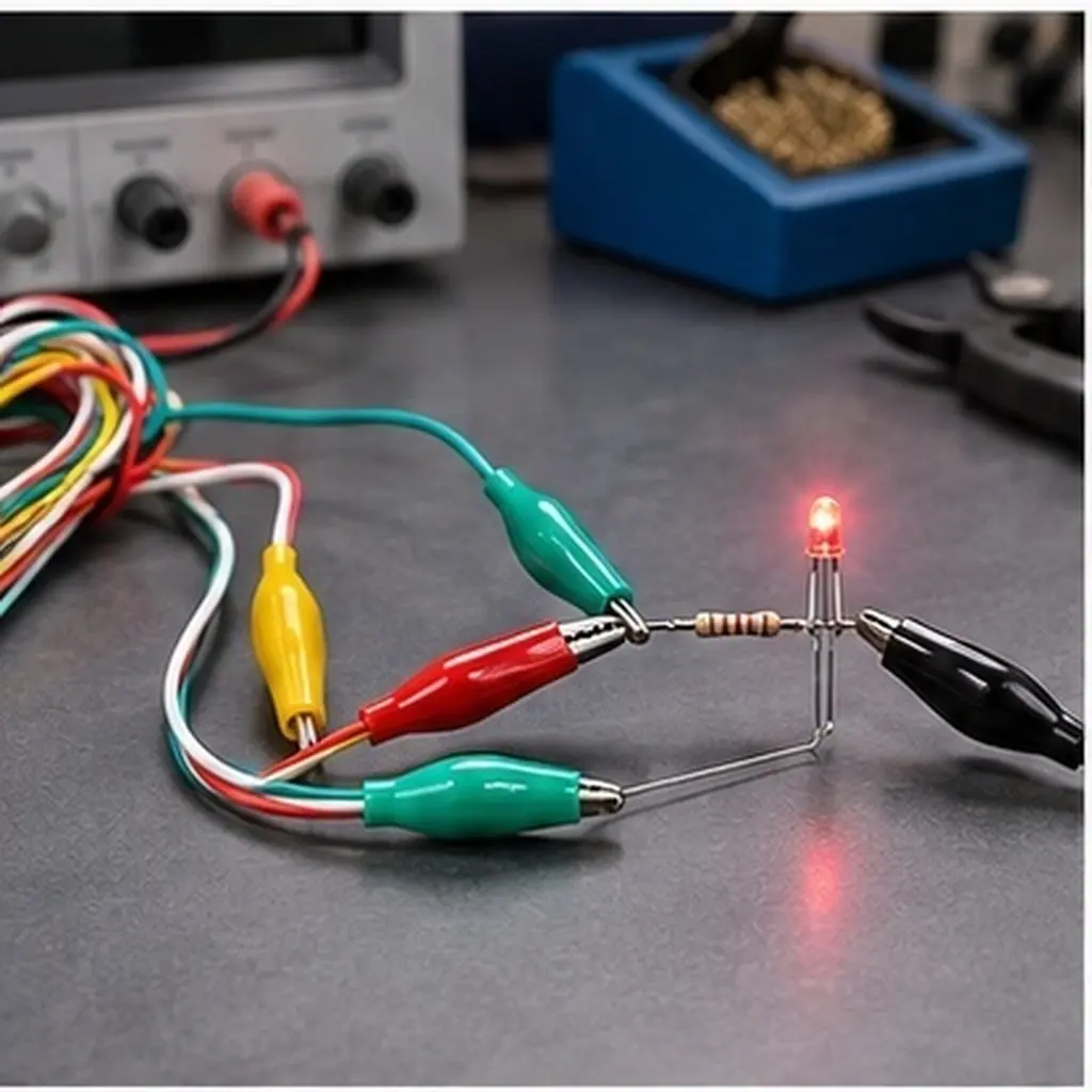 10 Pcs Clips Colorful Circuit Test Leads Dual Ended Jumper Wires Connection Alligator for Circuits