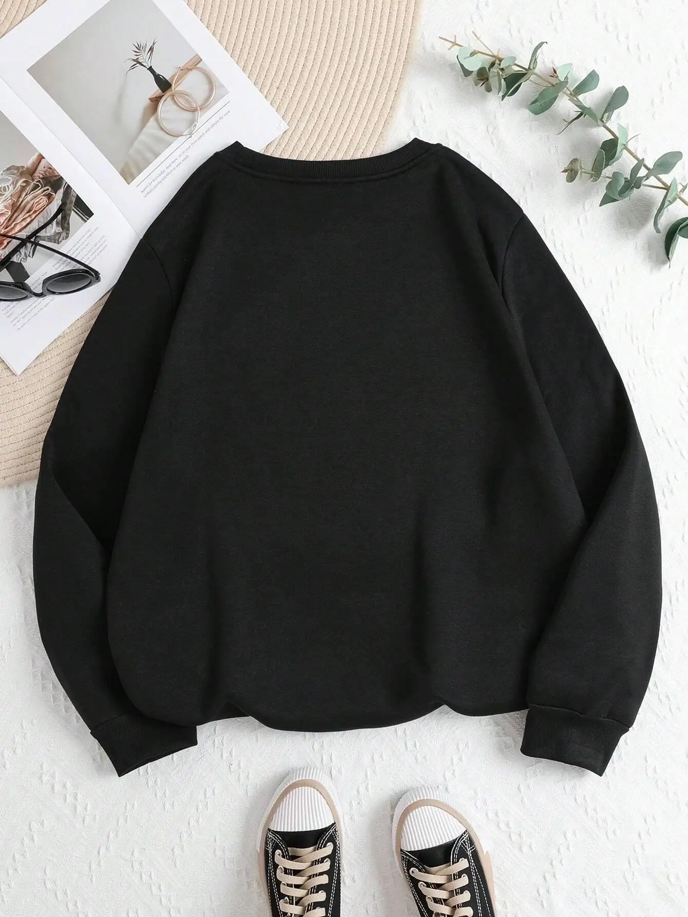 Women Casual Soft Pullover Hiking Society Printing Sweatshirts Fashion Warm Tops Clothing Loose Crewneck Fleece Female Hoodies