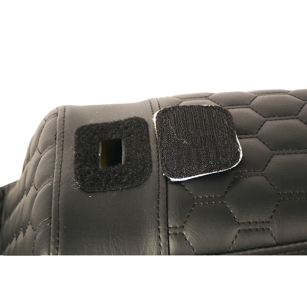 مقعد متدرج على شكل قرص العسل باللون الأسود للدراجة النارية مع مسند ظهر صغير لسيارة Road Glide Street Glide 2008-2023 مقعد خلفي أمامي ثنائي المتابعة #3