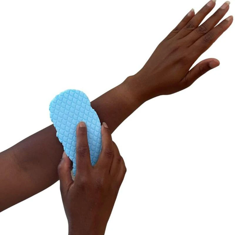 Esponja de baño 3D, Color aleatorio, escamas de pescado, barro y cenizas, esponja de baño exfoliante, agradable para la piel, guantes exfoliantes