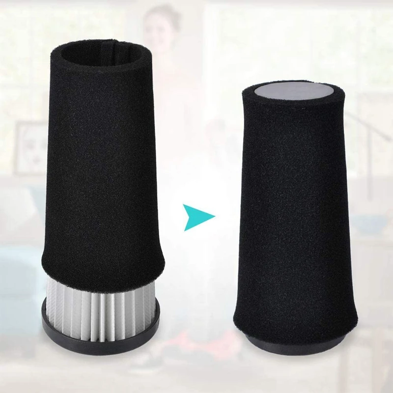 Filtro de substituição de 4 pacotes com escova para Dirt Devil Style F112 Endura substitui filtro de captura de odor, parte AD47936,UD20124