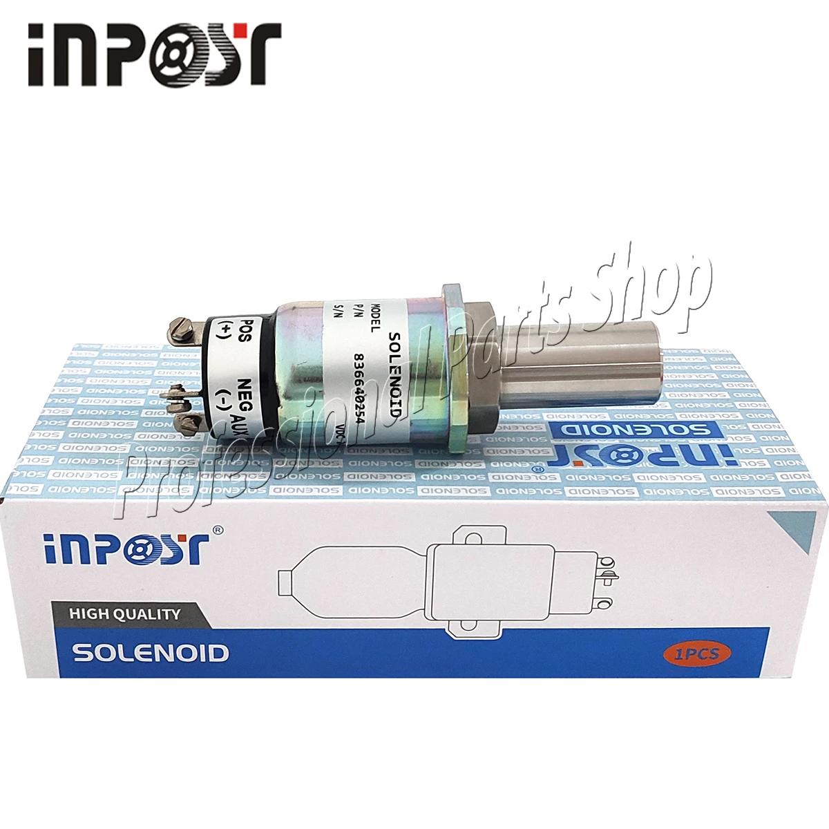 24V 836640254 Solenoid Valve For MF7250 MF7252 Tractor Engine Fuel Shutoff Stop Solenoid SA-3991-24