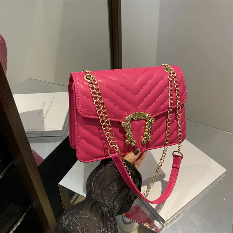 

Однотонная сумка на цепочке, модная женская сумка через плечо, минималистичная сумка через плечо, модная сумка на ремне, повседневная сумка-тоут «день-ночь»