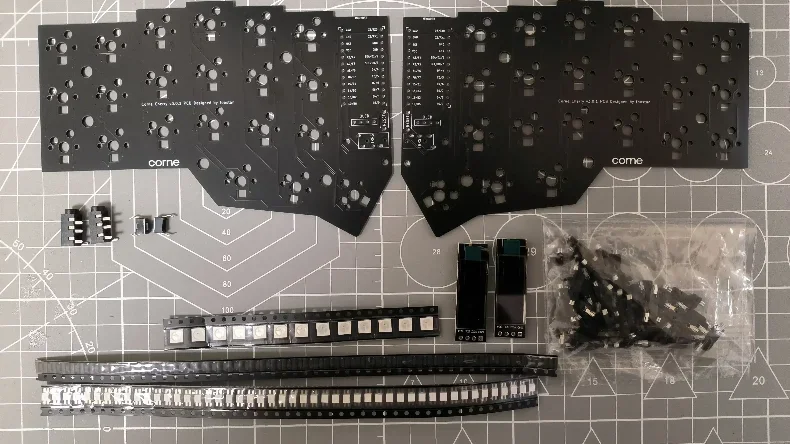 Imagem -01 - Crkbd Split Kit Teclado Design Faça Você Mesmo com e sem Fio Personalizado Macio Rgb Pcb Acessórios Não Pré Construir crkbd split kit teclado design faca voce mesmo com e sem fio personalizado macio rgb pcb acessorios nao pre construir 01