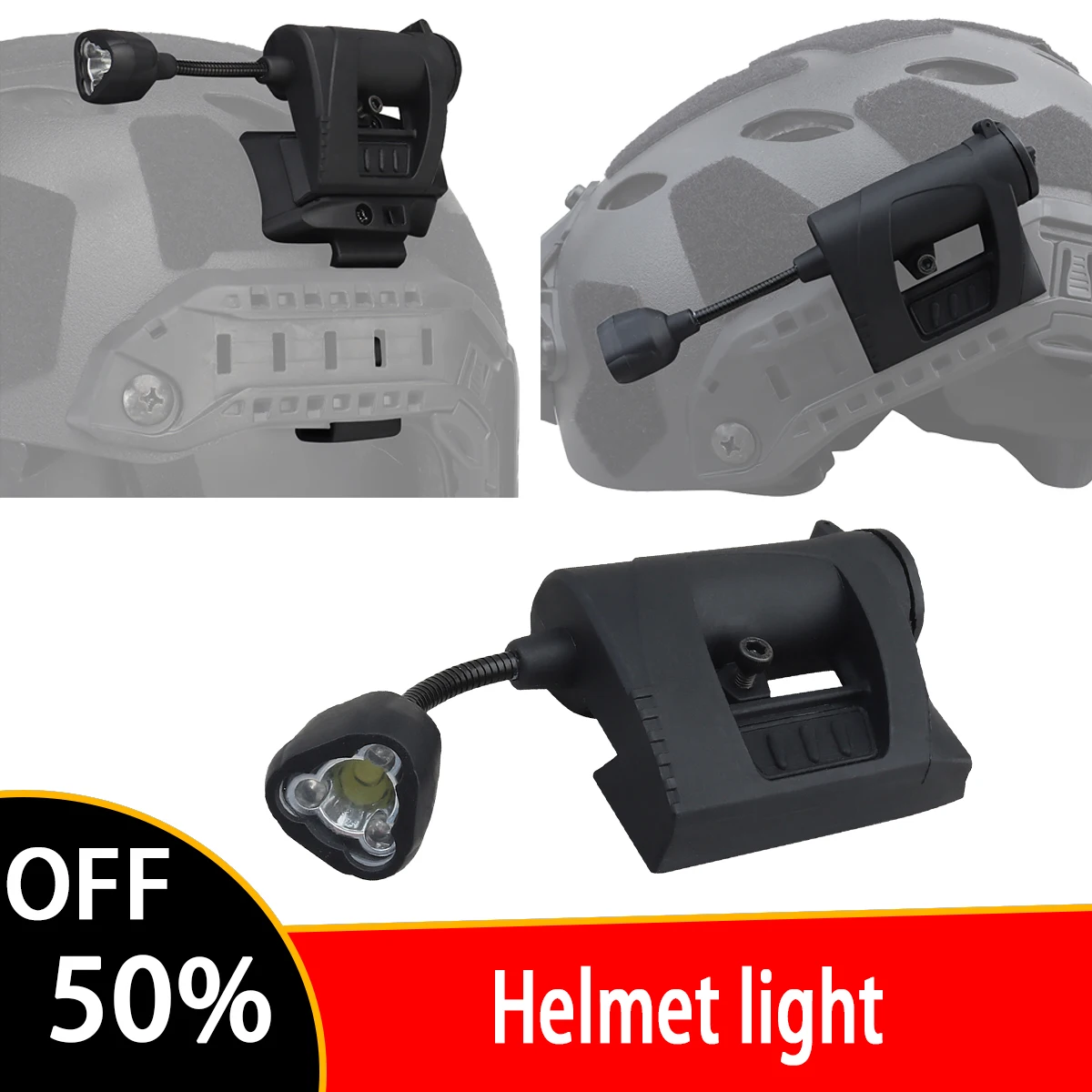 Helmet Light MPLS CHARGE 3 Mode Green Red visible Light Helmet Lamp Energy Saving Helmet Flashlight Hunting Gun Accessories