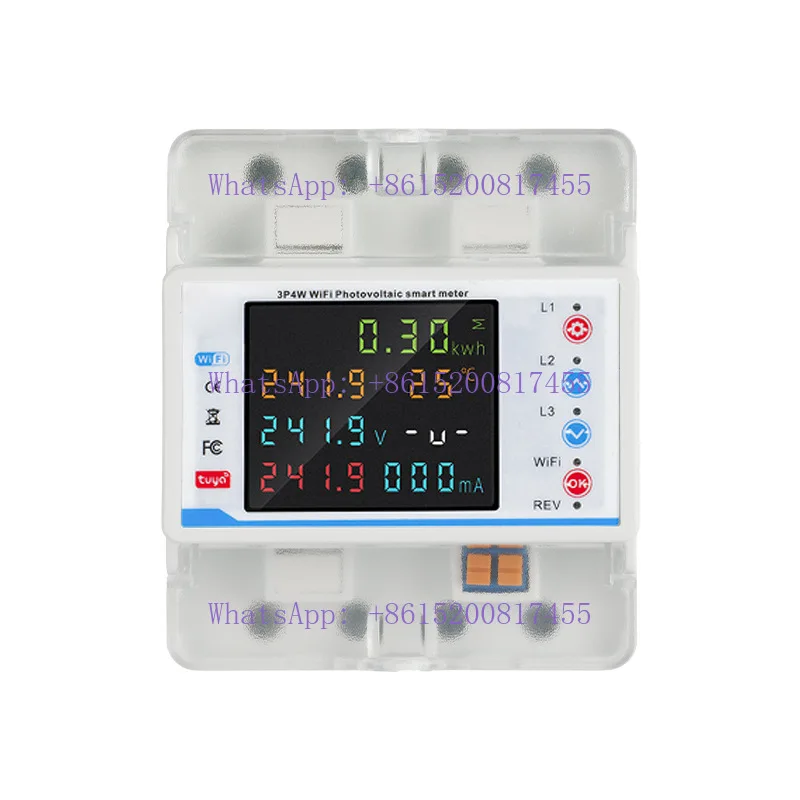 

Three-phase wifi switch over-voltage and under-voltage protection switch limited viewership of phase current and voltage