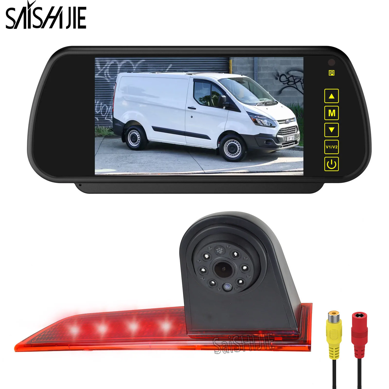 

Car Reversing Rear View Camera Monitor for Ford Transit Custom(2012-2015) Van Replacement Brake Light Waterproof Backup Camera