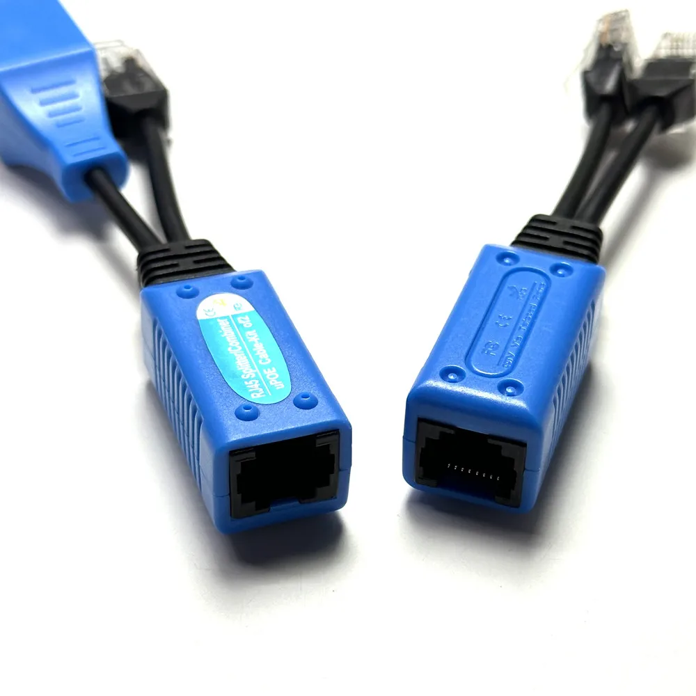 RJ45 Splitter Combiner Upoe Cable Kit POE Adapter Cable RJ45 Connector Passive Power Cable For IP Camera